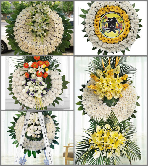 浙江省衢州江山市峡口镇柴村村花圈速递